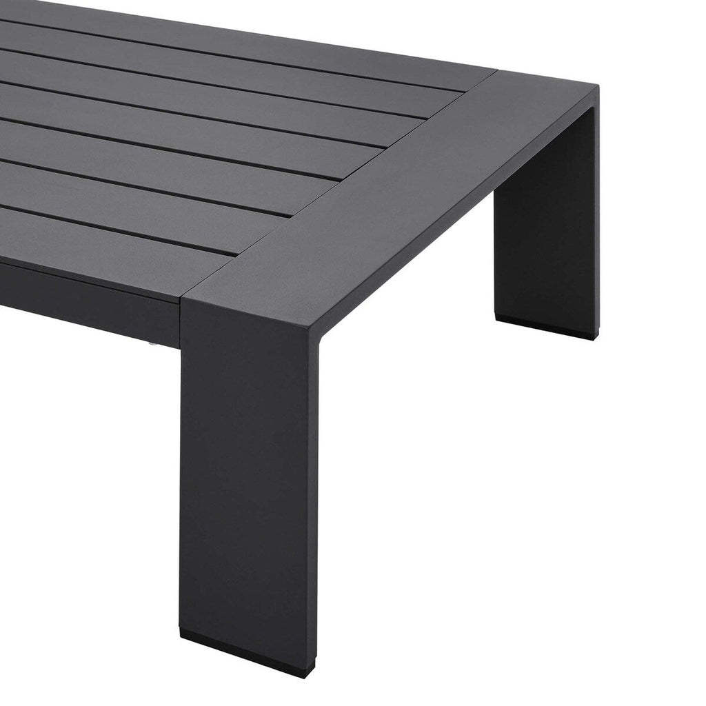 Ensemble de patio extérieur Tahoe 2 pièces en aluminium avec revêtement en poudre