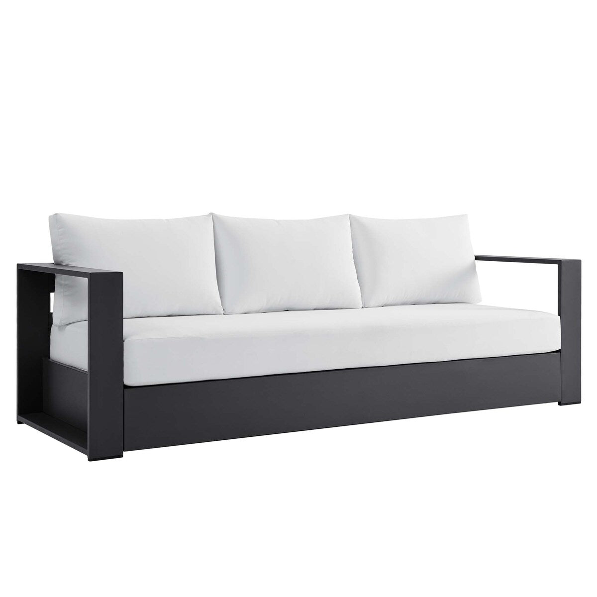 Ensemble de patio extérieur Tahoe 2 pièces en aluminium avec revêtement en poudre