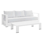 Ensemble de patio extérieur Tahoe 2 pièces en aluminium avec revêtement en poudre