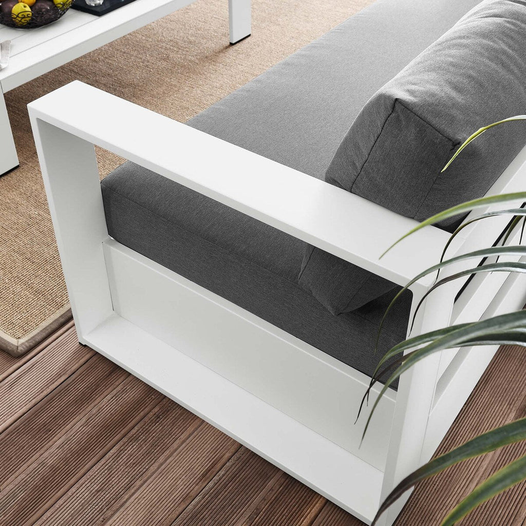 Ensemble de patio extérieur Tahoe 2 pièces en aluminium avec revêtement en poudre