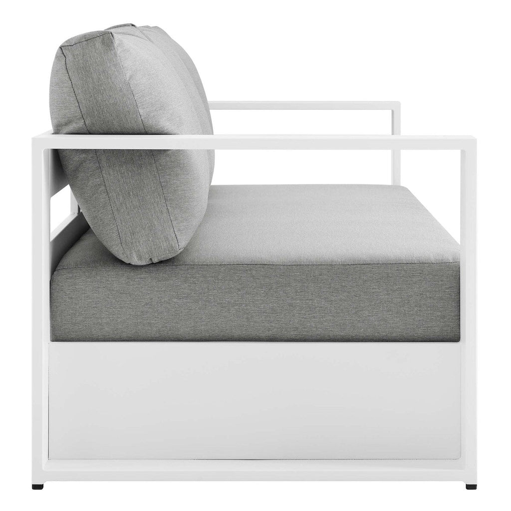 Ensemble de patio extérieur Tahoe 2 pièces en aluminium avec revêtement en poudre