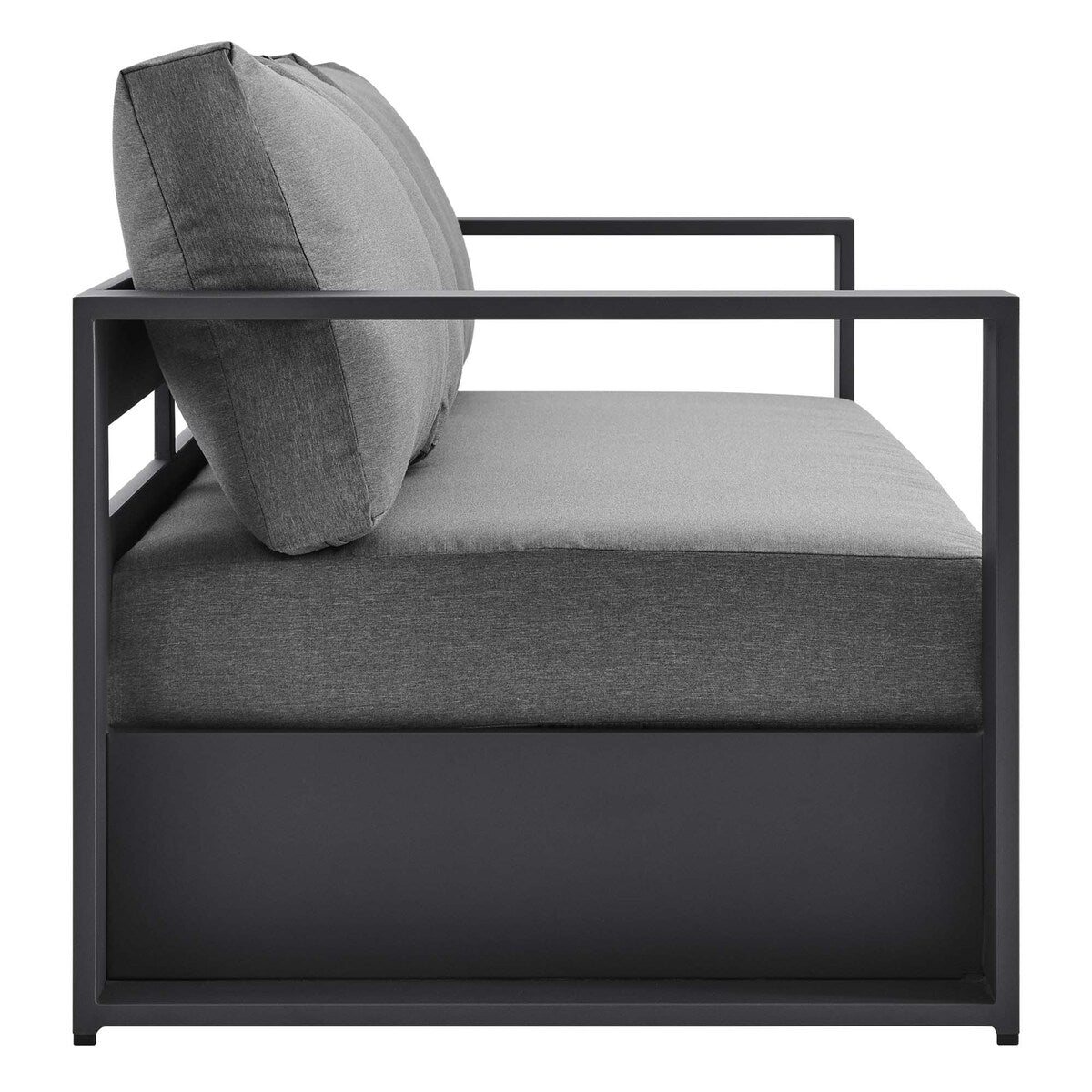 Ensemble de patio extérieur Tahoe 2 pièces en aluminium avec revêtement en poudre