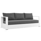 Ensemble de patio extérieur Tahoe 2 pièces en aluminium avec revêtement en poudre