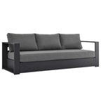 Ensemble de patio extérieur Tahoe 2 pièces en aluminium avec revêtement en poudre
