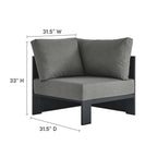Ensemble de canapés sectionnels 3 pièces en aluminium Tahoe Patio