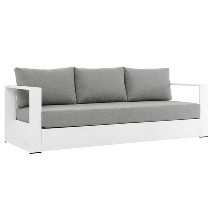 Ensemble de patio extérieur Tahoe 3 pièces en aluminium avec revêtement en poudre