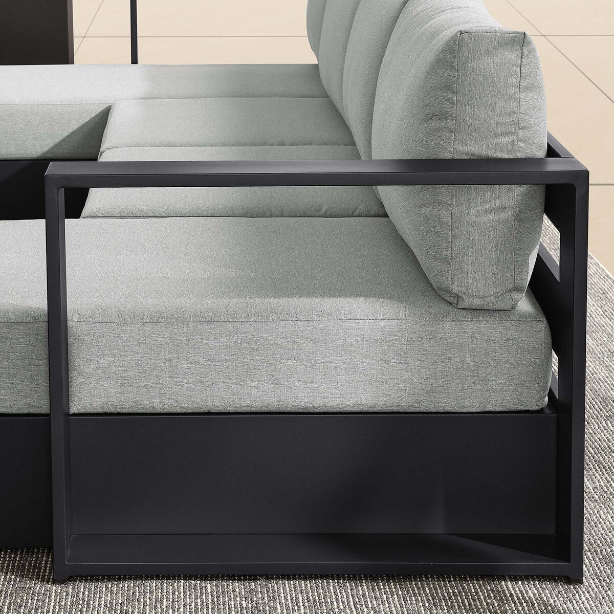 Ensemble de canapés sectionnels 4 pièces en aluminium Tahoe Patio