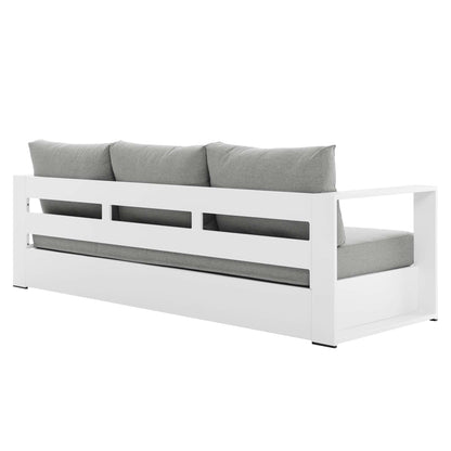 Ensemble de conversation d'extérieur Tahoe en aluminium 4 pièces avec table basse
