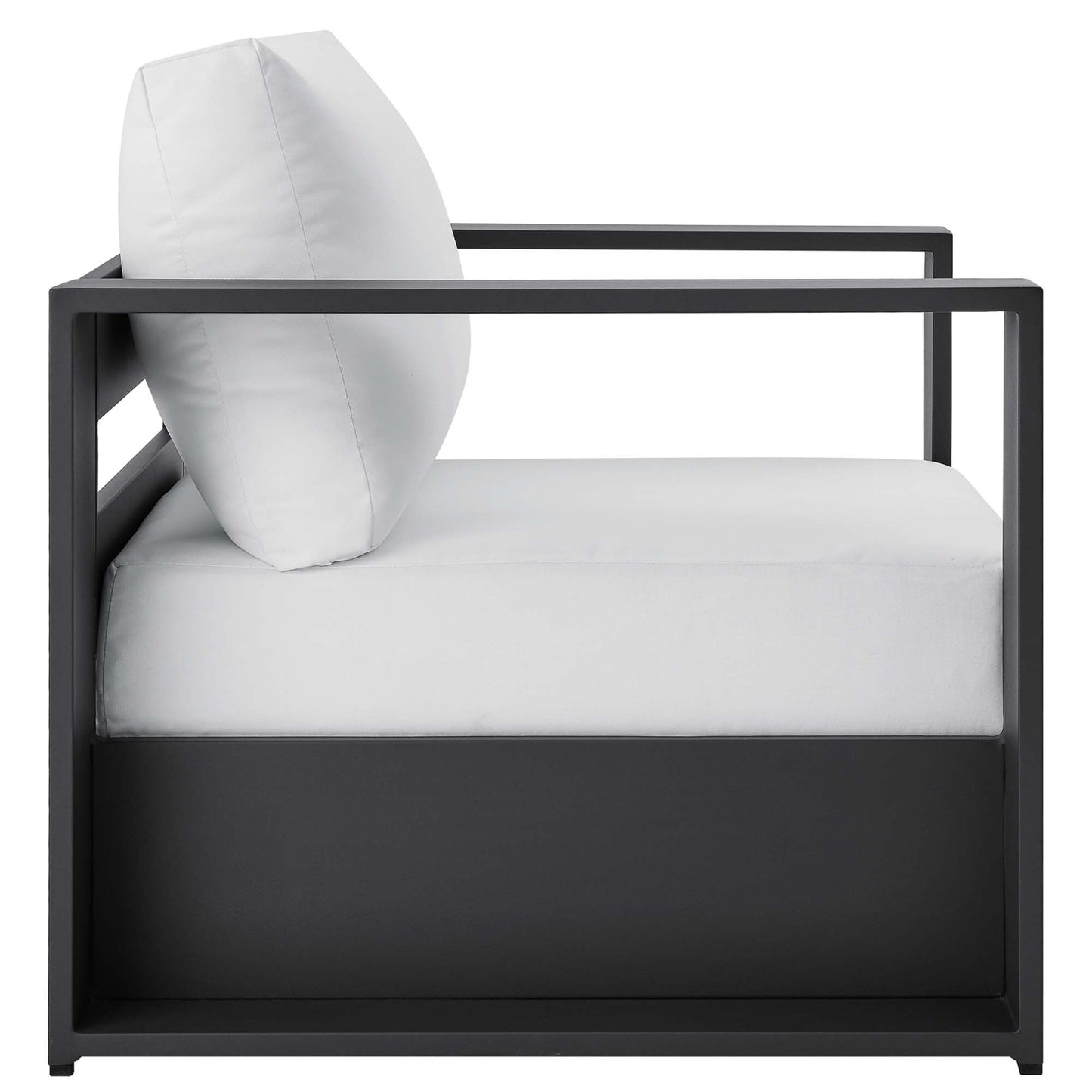 Ensemble de conversation d'extérieur Tahoe en aluminium 4 pièces avec table basse