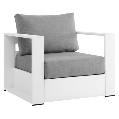 Ensemble de conversation d'extérieur Tahoe en aluminium 4 pièces avec table basse