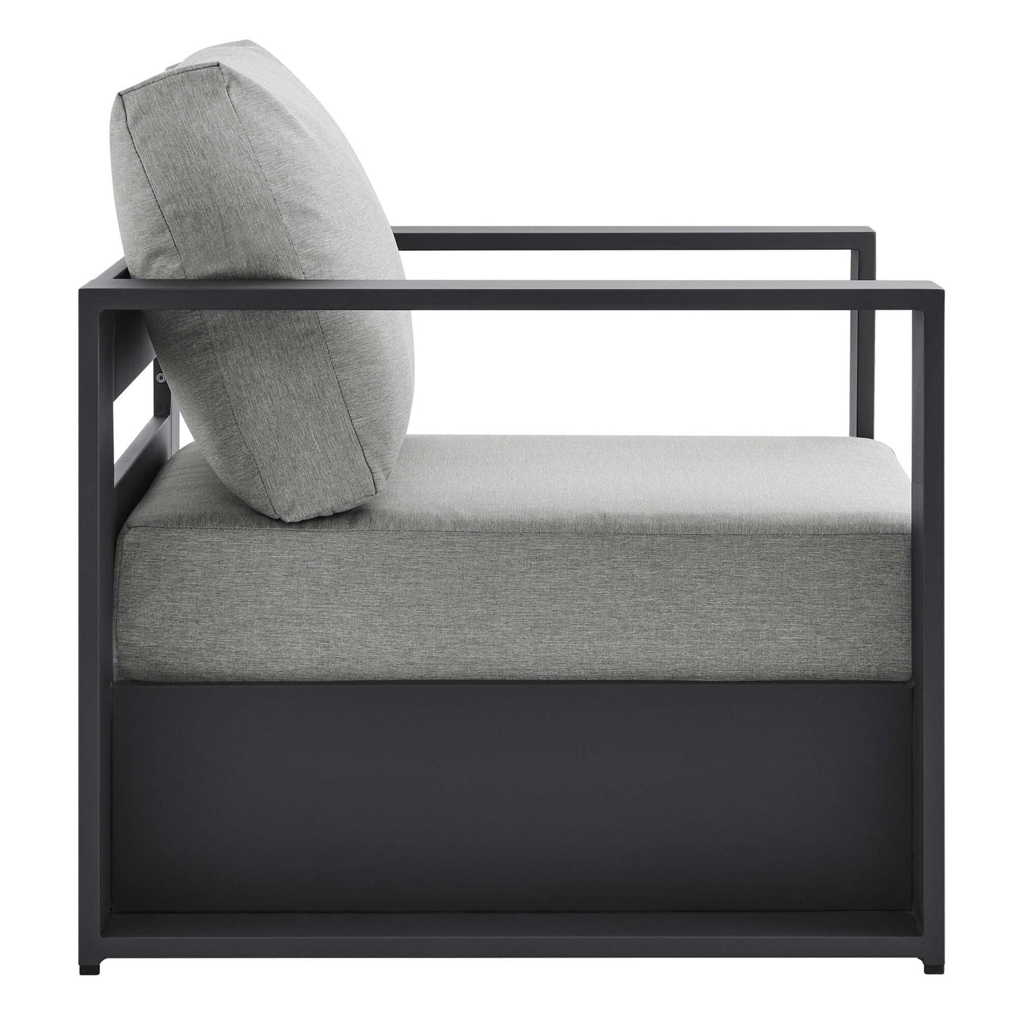 Ensemble de conversation d'extérieur Tahoe en aluminium 4 pièces avec table basse