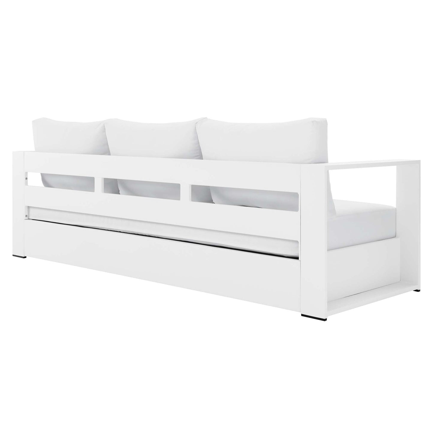 Ensemble de conversation d'extérieur Tahoe en aluminium 4 pièces avec table basse