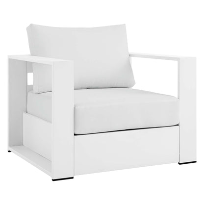 Ensemble de conversation d'extérieur Tahoe en aluminium 4 pièces avec table basse