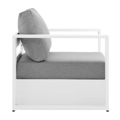 Ensemble de conversation d'extérieur Tahoe en aluminium 4 pièces avec table basse
