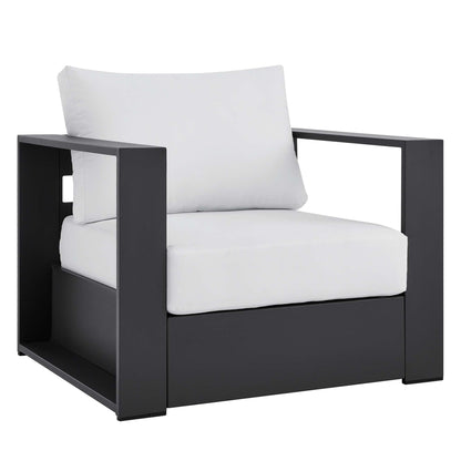 Ensemble de conversation d'extérieur Tahoe en aluminium 4 pièces avec table basse