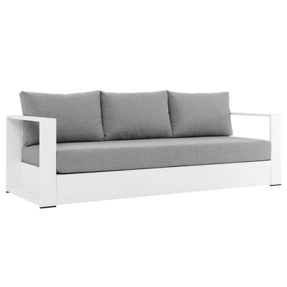 Ensemble de conversation d'extérieur Tahoe en aluminium 4 pièces avec table basse