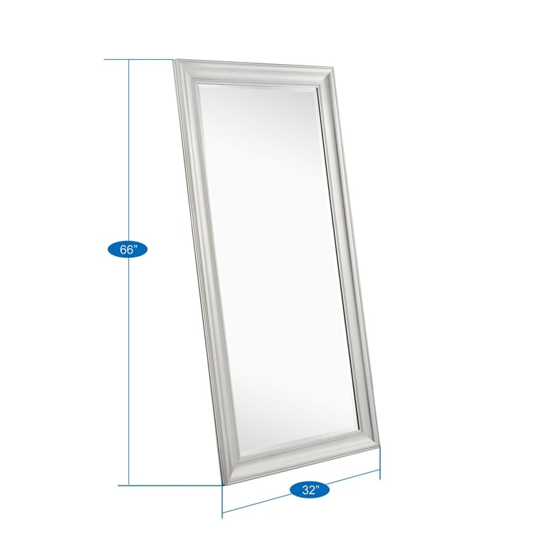 Grand miroir perlé pleine longueur - Miroir surdimensionné sur toute la longueur, sur pied ou mural