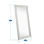 Grand miroir perlé pleine longueur - Miroir surdimensionné sur toute la longueur, sur pied ou mural