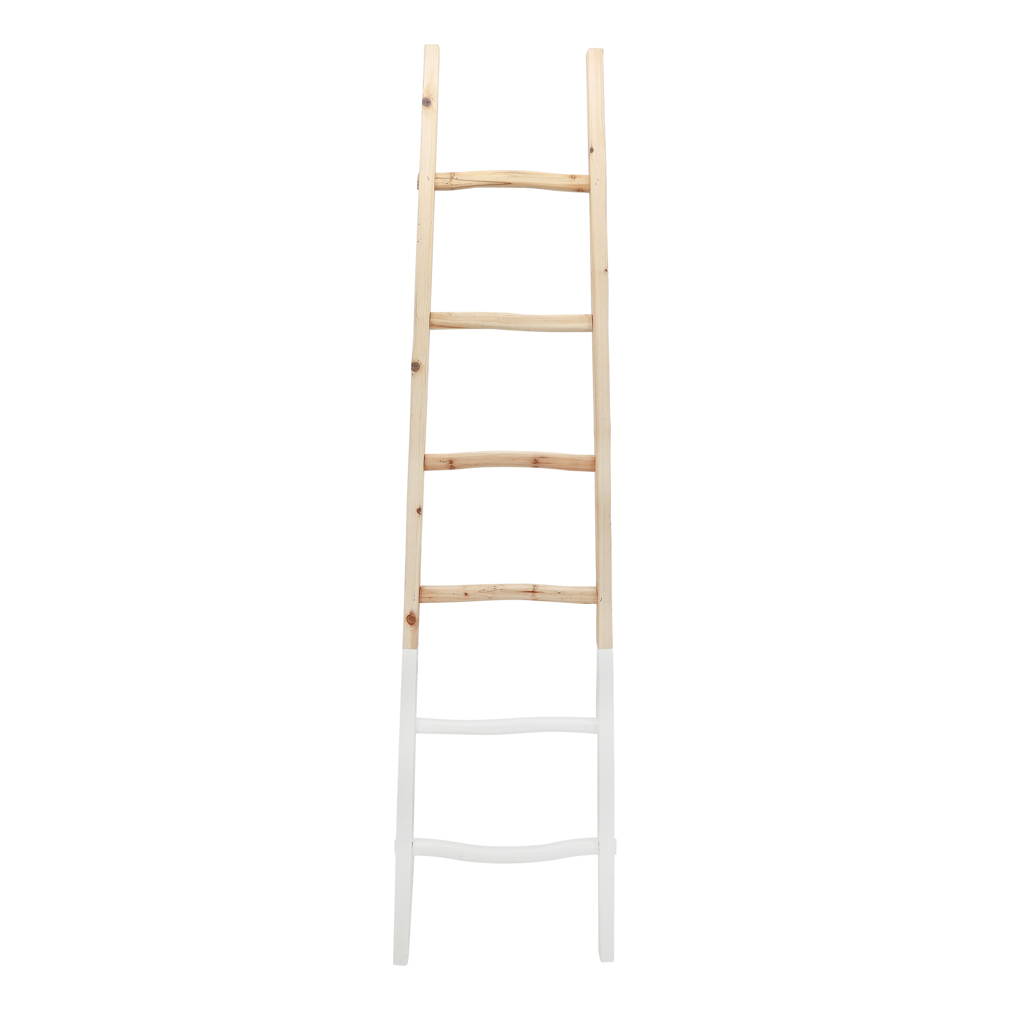 Échelle de rangement rustique Sagebrook Home de 1,8 m de haut, décorative et autoportante – 48 x 5 x 193 cm