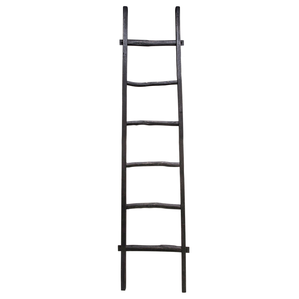 Échelle de rangement rustique Sagebrook Home de 1,8 m de haut, décorative et autoportante – 48 x 5 x 193 cm