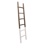 Échelle de rangement rustique Sagebrook Home de 1,8 m de haut, décorative et autoportante – 48 x 5 x 193 cm