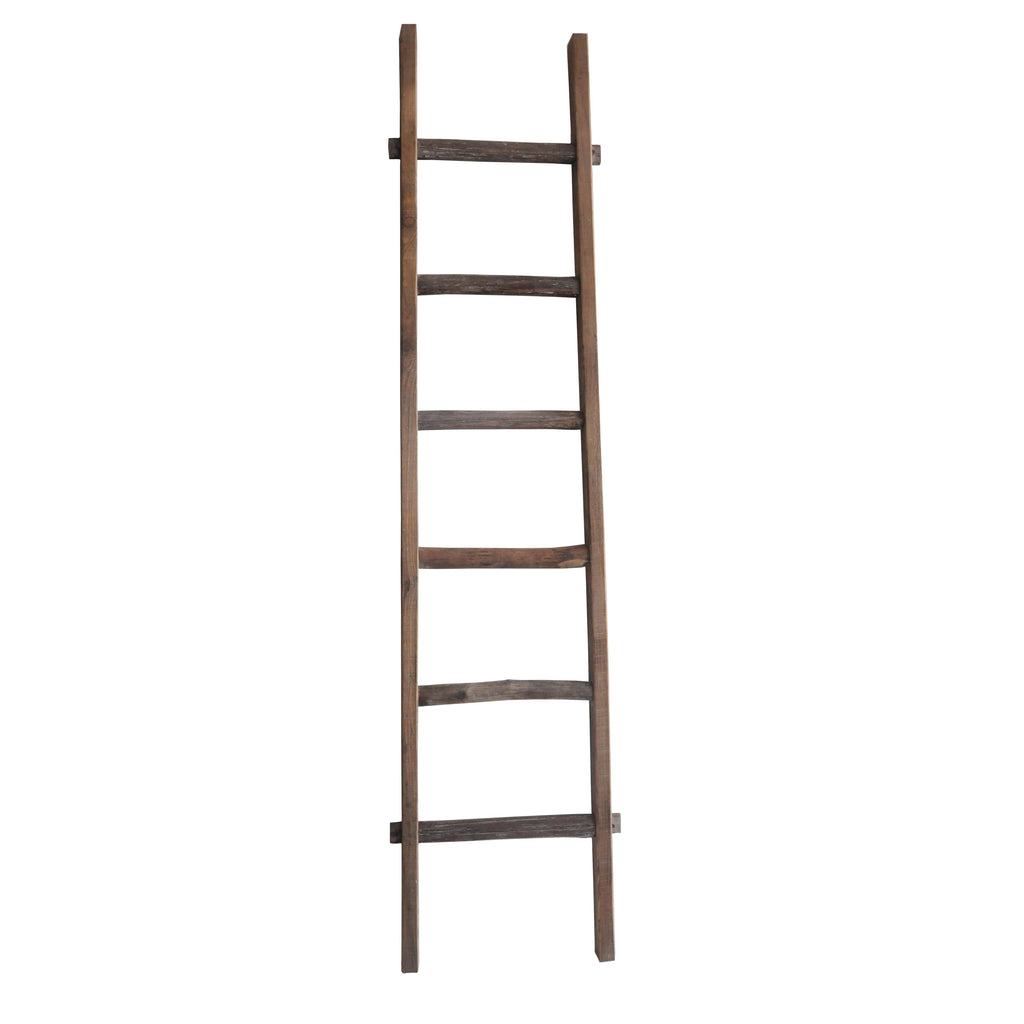 Échelle de rangement rustique Sagebrook Home de 1,8 m de haut, décorative et autoportante – 48 x 5 x 193 cm