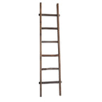 Échelle de rangement rustique Sagebrook Home de 1,8 m de haut, décorative et autoportante – 48 x 5 x 193 cm