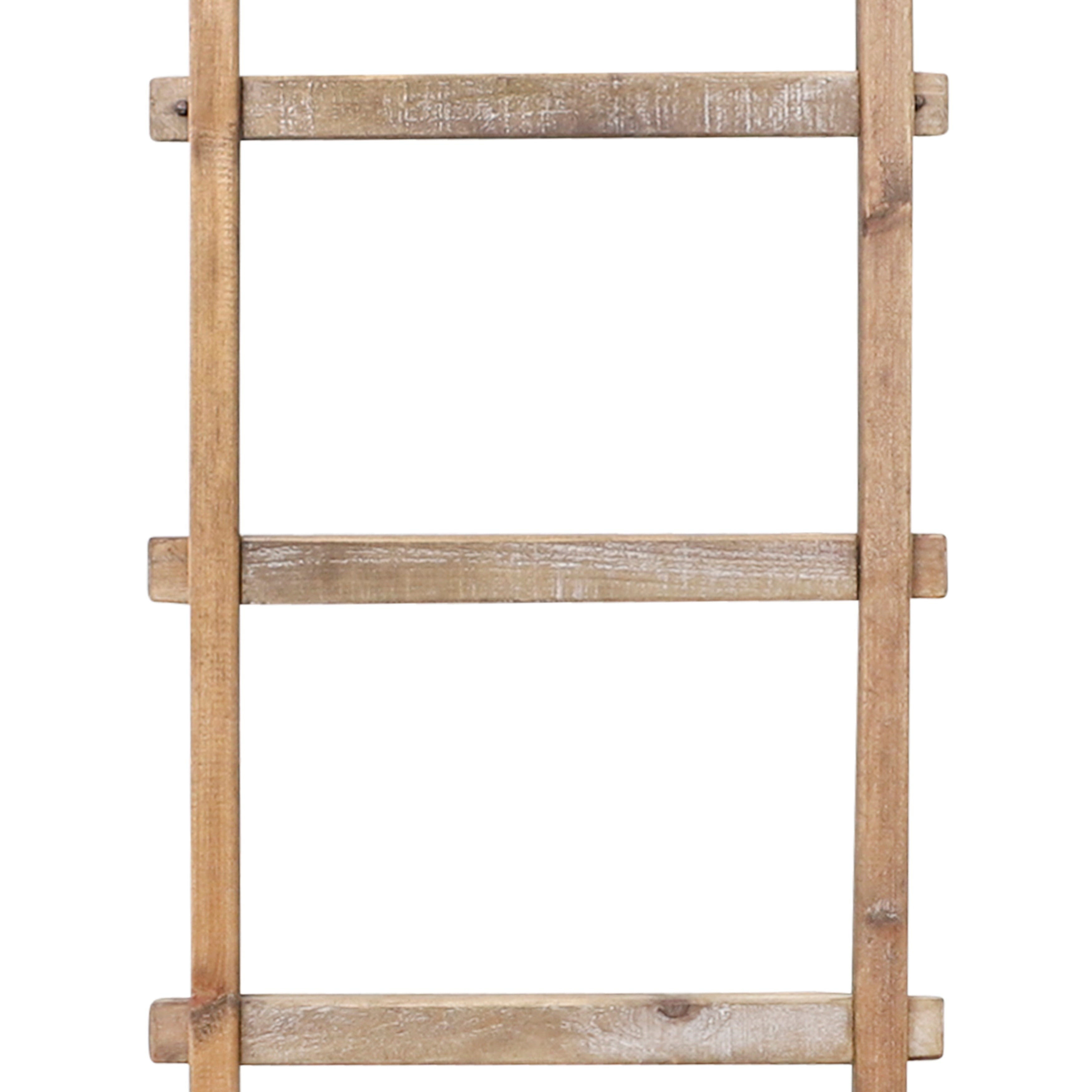 Échelle de rangement rustique Sagebrook Home de 1,8 m de haut, décorative et autoportante – 48 x 5 x 193 cm