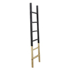 Échelle de rangement rustique Sagebrook Home de 1,8 m de haut, décorative et autoportante – 48 x 5 x 193 cm