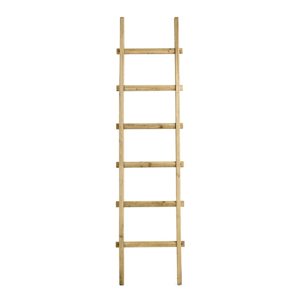 Échelle de rangement rustique Sagebrook Home de 1,8 m de haut, décorative et autoportante – 48 x 5 x 193 cm
