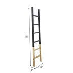 Échelle de rangement rustique Sagebrook Home de 1,8 m de haut, décorative et autoportante – 48 x 5 x 193 cm