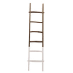 Échelle de rangement rustique Sagebrook Home de 1,8 m de haut, décorative et autoportante – 48 x 5 x 193 cm