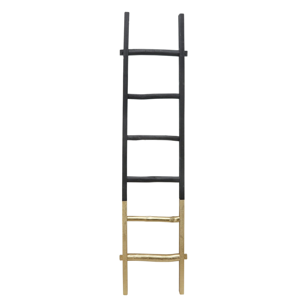 Échelle de rangement rustique Sagebrook Home de 1,8 m de haut, décorative et autoportante – 48 x 5 x 193 cm