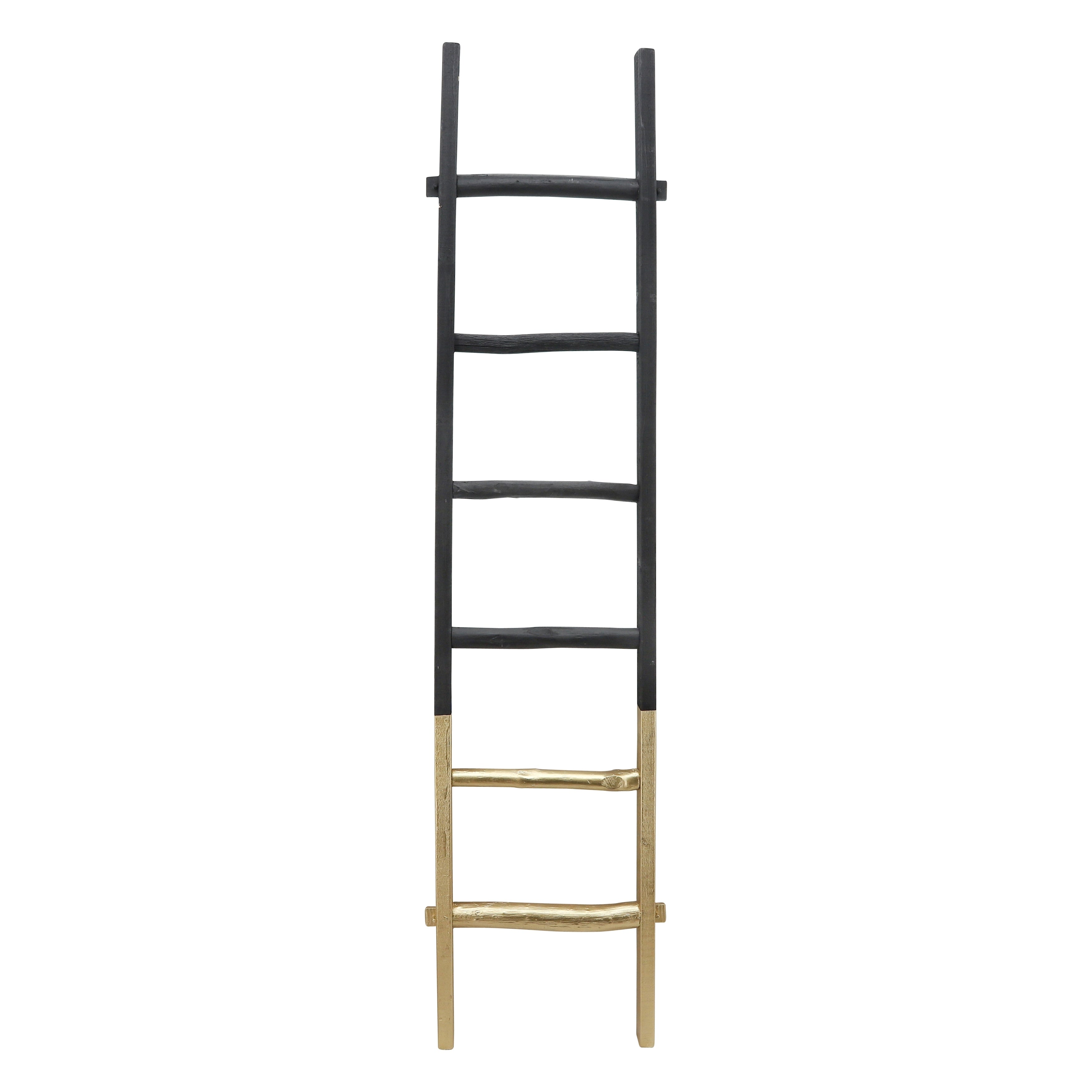 Échelle de rangement rustique Sagebrook Home de 1,8 m de haut, décorative et autoportante – 48 x 5 x 193 cm