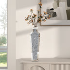Grand vase de sol en diamant concassé