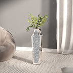 Grand vase de sol en diamant concassé