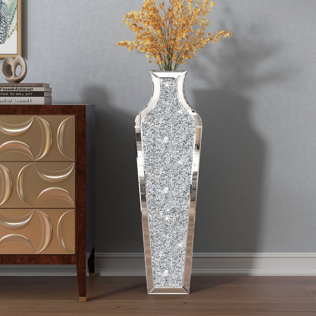 Grand vase de sol en diamant concassé
