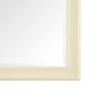 Grand miroir intégral surdimensionné avec cadre en imitation bois lisse, miroir rectangulaire à suspendre au mur