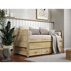 Taylor & Olive Begonia Twin Bed with Twin Trundle & 3 Built in Drawers