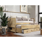 Taylor & Olive Begonia Twin Bed with Twin Trundle & 3 Built in Drawers