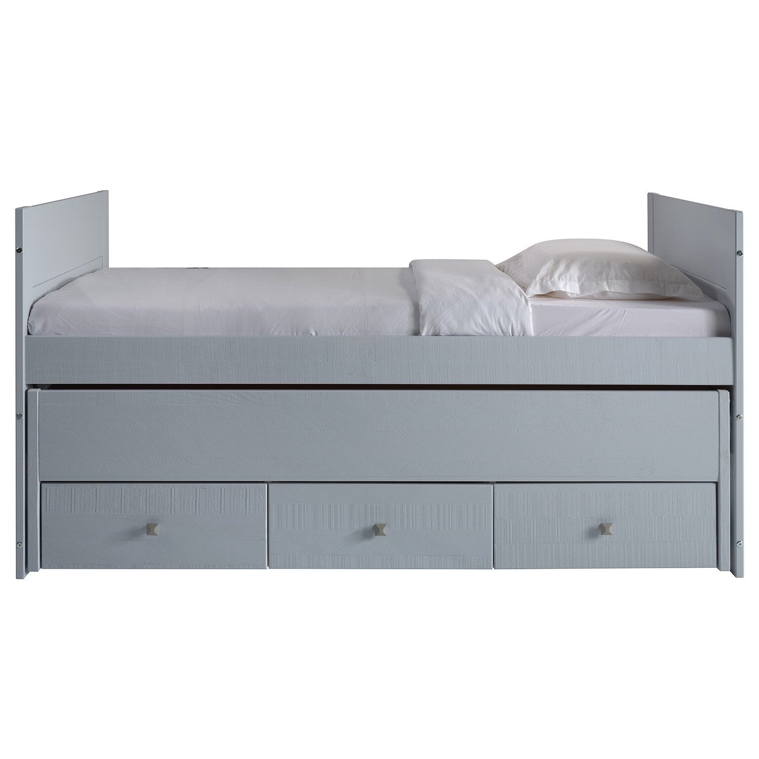 Taylor & Olive Begonia Twin Bed with Twin Trundle & 3 Built in Drawers