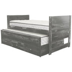 Taylor & Olive Begonia Twin Bed with Twin Trundle & 3 Built in Drawers