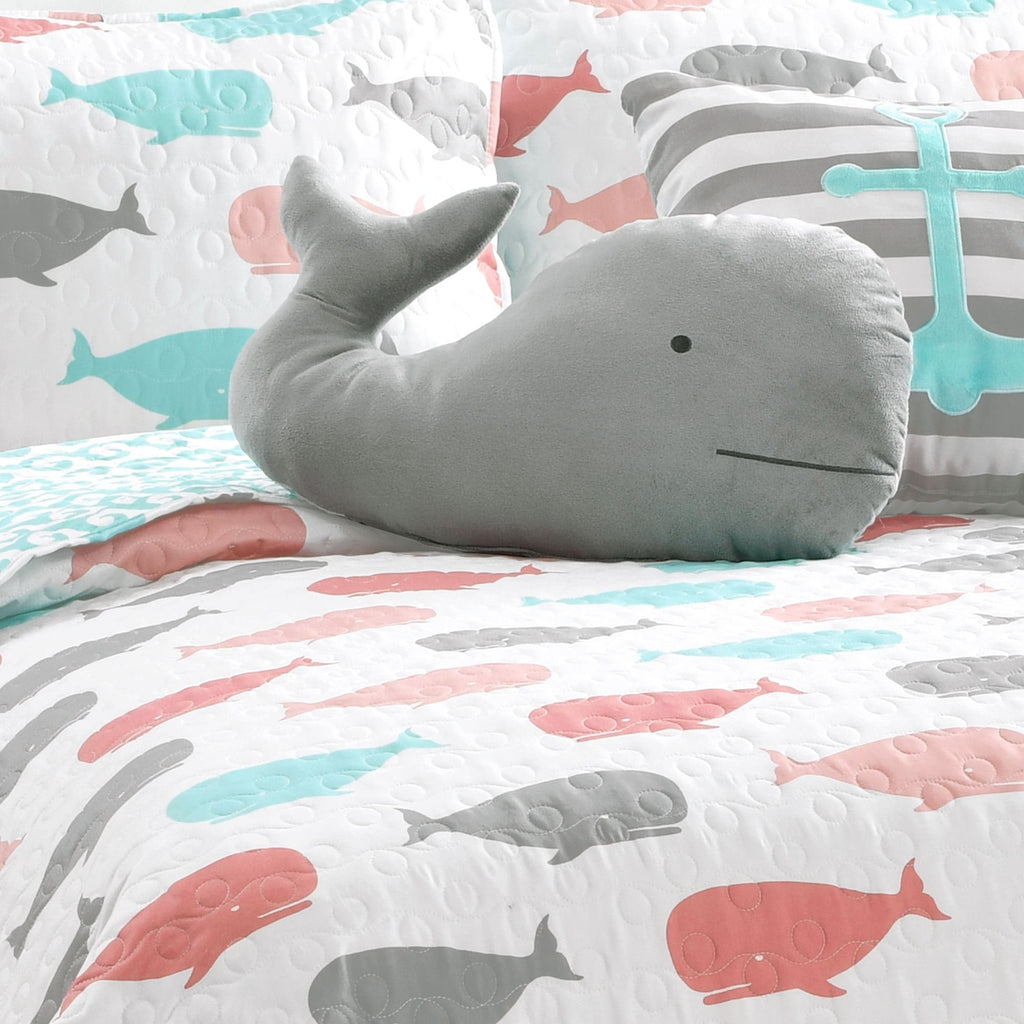 Ensemble de courtepointe 5 pièces à imprimé baleine Lums de Taylor &amp; Olive