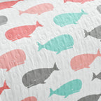 Ensemble de courtepointe 5 pièces à imprimé baleine Lums de Taylor &amp; Olive