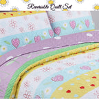 Parure de lit réversible Taylor &amp; Olive à motif floral violet/blanc