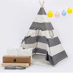Tente tipi pour enfants avec housse de transport, idéale pour l'intérieur et l'extérieur - 1 pièce