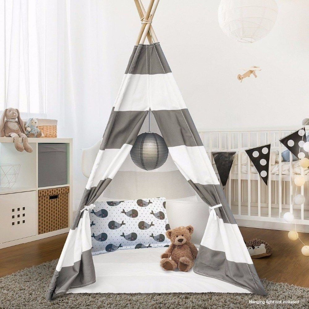 Tente tipi pour enfants avec housse de transport, idéale pour l'intérieur et l'extérieur - 1 pièce