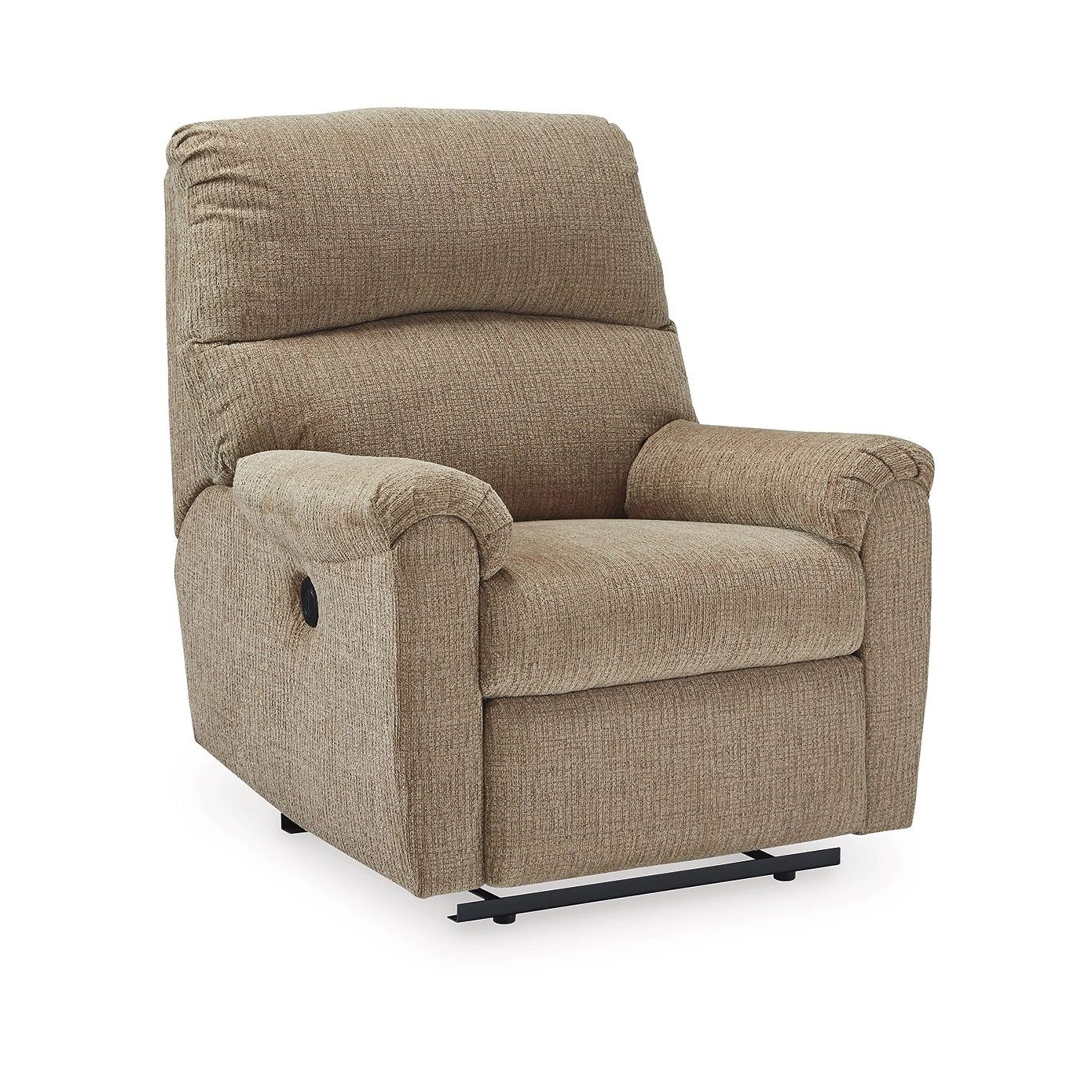 Fauteuil inclinable électrique Teer, chenille marron moka, rembourrage extra doux
