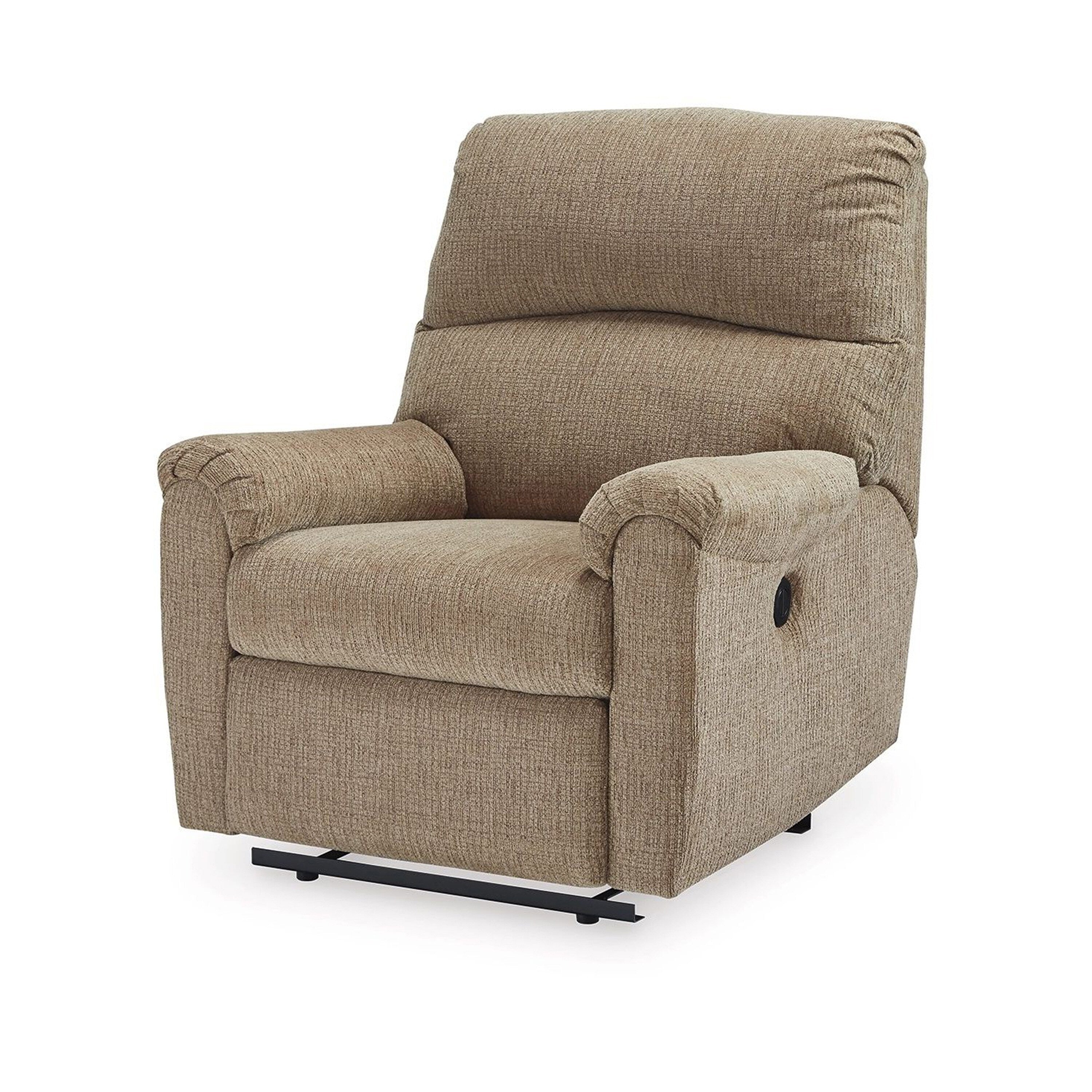 Fauteuil inclinable électrique Teer, chenille marron moka, rembourrage extra doux