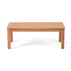 Ensemble causeuse et table basse d'extérieur en bois d'acacia Temecula avec coussins par Christopher Knight Home